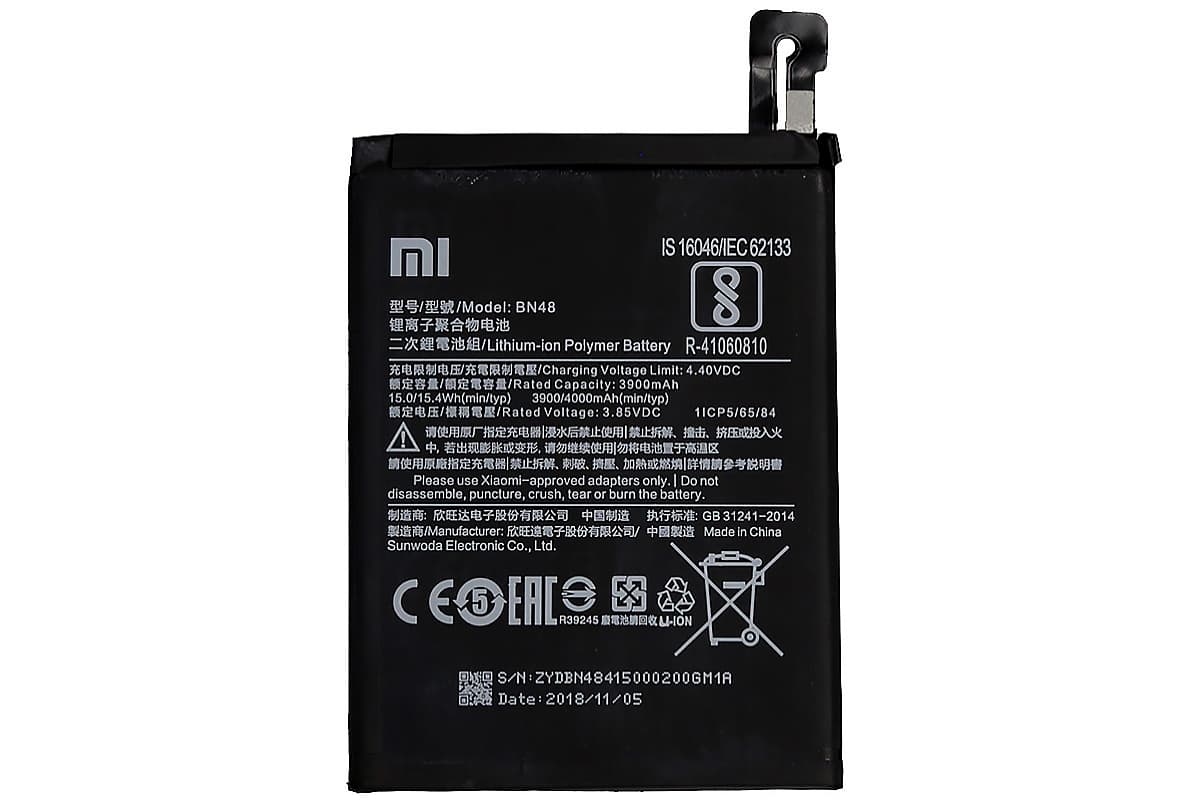 Аккумулятор для Xiaomi Redmi Note 6 Pro (BN48), артикул 01016 — запчасть GSM28.RU
