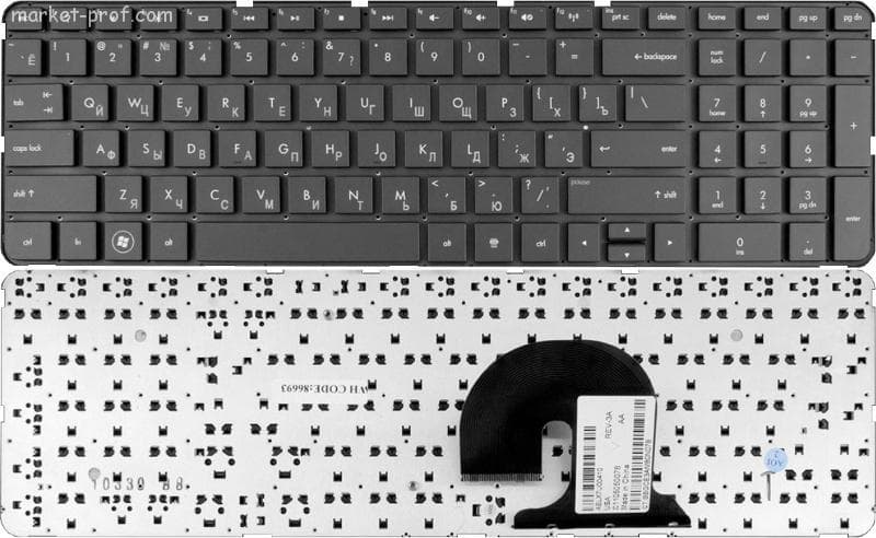 Клавиатура для ноутбука HP DV7-4000 4100 4020 4269 4048 4065 4290, артикул 01116 — запчасть GSM28.RU