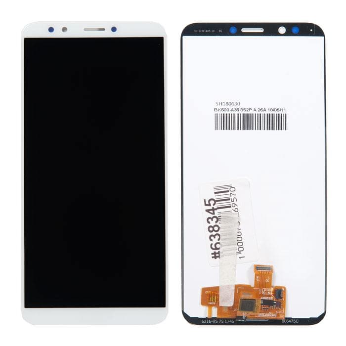Дисплей для Honor 7C Pro / Nova 2 Lite / Y7 Prime 2018 + тачскрин (белый), артикул 00124 — запчасть GSM28.RU