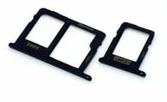 Держатель сим/карты памяти для Samsung A600F Galaxy A6 (черный), артикул 01282 — запчасть GSM28.RU