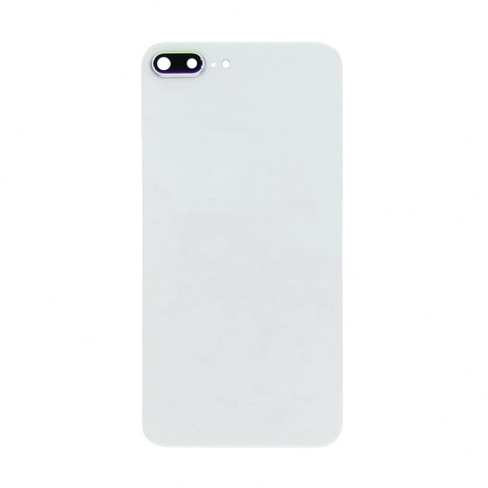 Задняя крышка для iPhone 8 Plus (белый) со стеклом камеры ориг, артикул 01341 — запчасть GSM28.RU