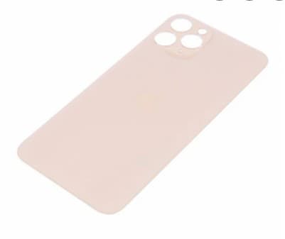 Задняя крышка для iPhone 11 Pro (золото) со стеклом камеры класс AAA, артикул 01509 — запчасть GSM28.RU