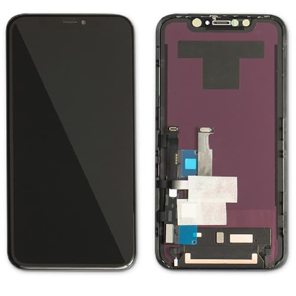 Дисплей для iPhone XR + тачскрин черный с рамкой In-Cell, артикул 01522 — запчасть GSM28.RU