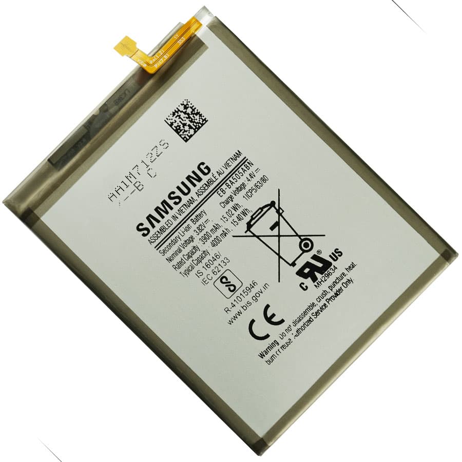 Аккумулятор для Samsung A205 / A305 / A505 / A307 Galaxy A20/A30/A50/A30s/A50s (EB-BA505ABN), артикул 01547 — запчасть GSM28.RU