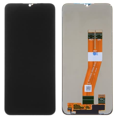 Дисплей для Samsung A035G Galaxy A03 + тачскрин (черный) (163мм) Оригинал, артикул 01585 — запчасть GSM28.RU