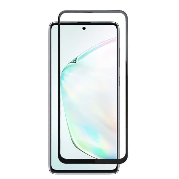 Защитное стекло 5D с полной проклейкой на Samsung Galaxy Note 10 Черное, артикул 01641 — запчасть GSM28.RU