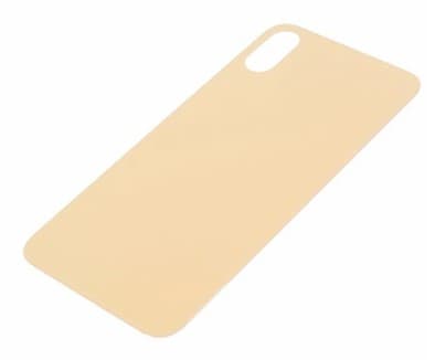 Задняя крышка для iPhone XS (золото) с широким отверстием, артикул 01709 — запчасть GSM28.RU