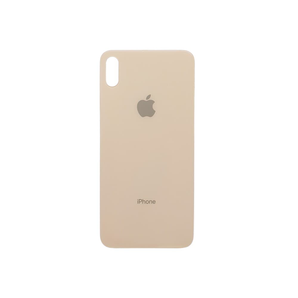 Задняя крышка для iPhone XS MAX (золото) с широким отверстием, артикул 01711 — запчасть GSM28.RU