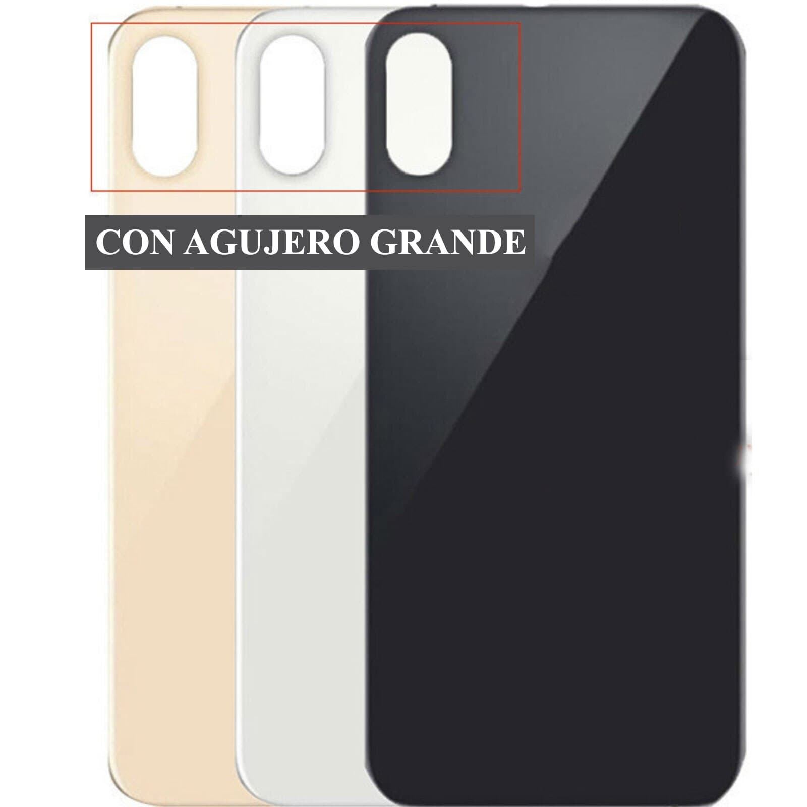 Задняя крышка для iPhone XS MAX (серый) с широким отверстием, артикул 01713 — запчасть GSM28.RU