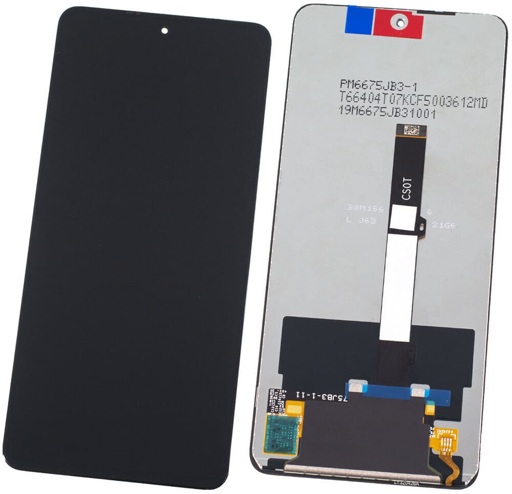 Дисплей для Xiaomi Poco X3 NFC / X3 Pro / Redmi 10T lite + тачскрин (черный) Оригинал, артикул 01715 — запчасть GSM28.RU