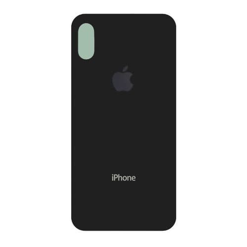 Задняя крышка для iPhone X (серый) с широким отверстием, артикул 01745 — запчасть GSM28.RU
