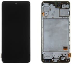 Дисплей для Samsung M317F Galaxy M31s в рамке + тачскрин (черный) Оригинал, артикул 01746 — запчасть GSM28.RU