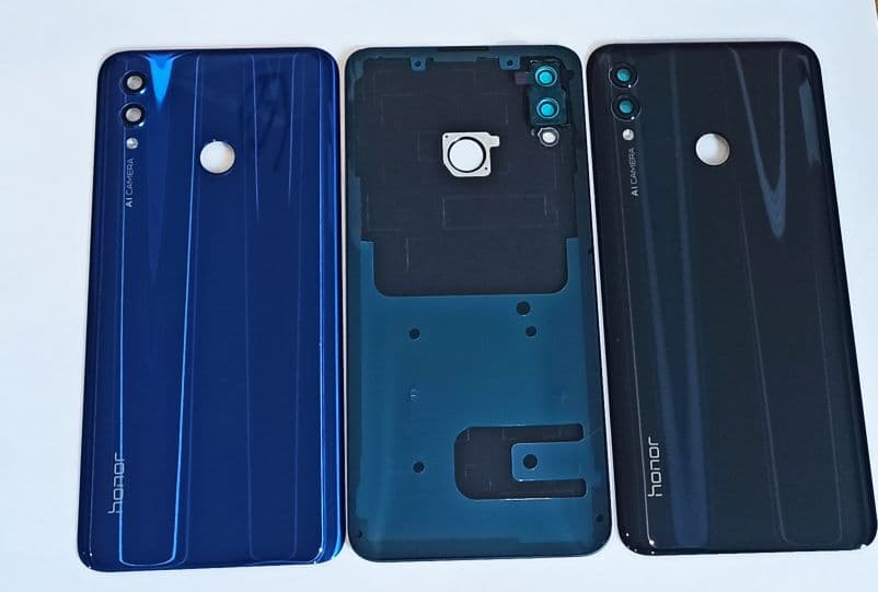Задняя крышка для Huawei Honor 10 Lite (синий) со стеклом камеры, артикул 01837 — запчасть GSM28.RU
