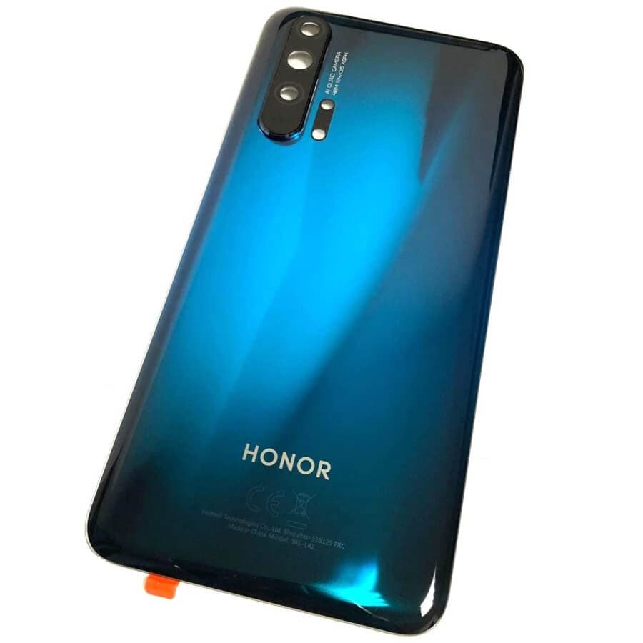 Задняя крышка для Huawei Honor 20 Pro (синий) со стеклом камеры, артикул 01838 — запчасть GSM28.RU