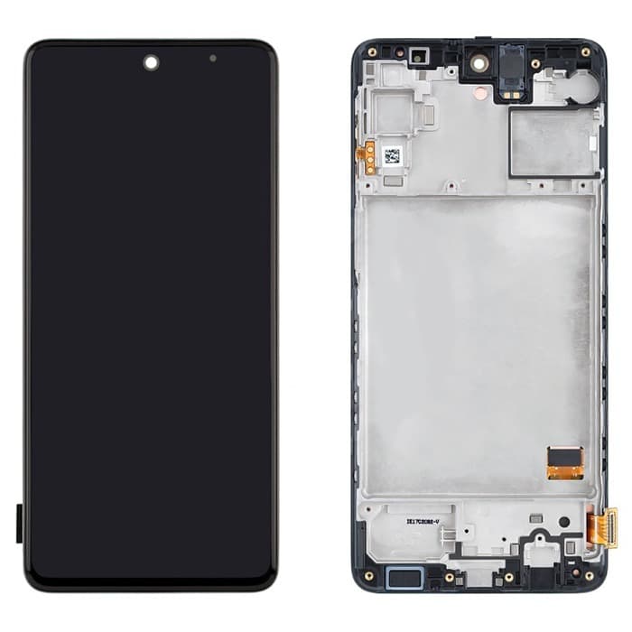 Дисплей для Samsung M317F Galaxy M31s в рамке + тачскрин (черный) OLED, артикул 01921 — запчасть GSM28.RU