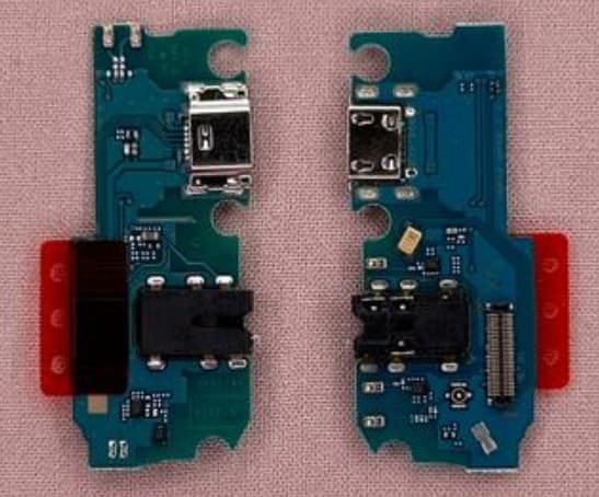 Шлейф (Нижняя плата) для Samsung A022F Galaxy A02 + разъем зарядки + разъем гарнитуры + микрофон, артикул 01930 — запчасть GSM28.RU