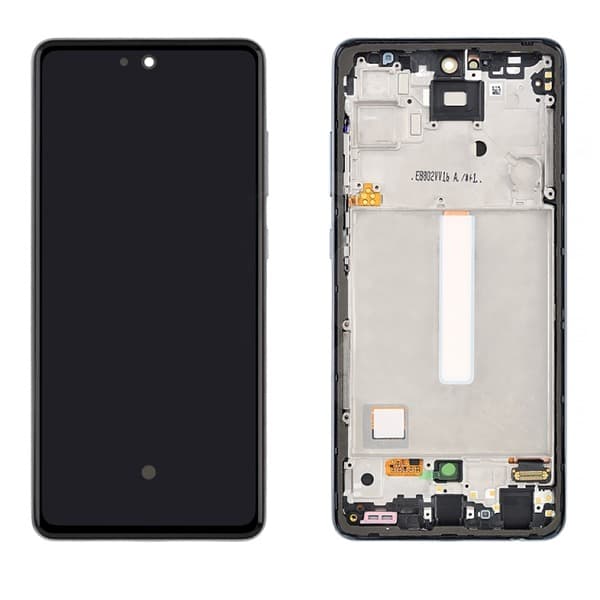 Дисплей для Samsung A525F Galaxy A52 в рамке + тачскрин (черный) Оригинал, артикул 01945 — запчасть GSM28.RU