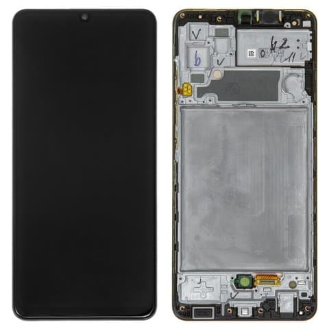 Дисплей для Samsung A325F Galaxy A32 в рамке + тачскрин (черный) Оригинал, артикул 01957 — запчасть GSM28.RU