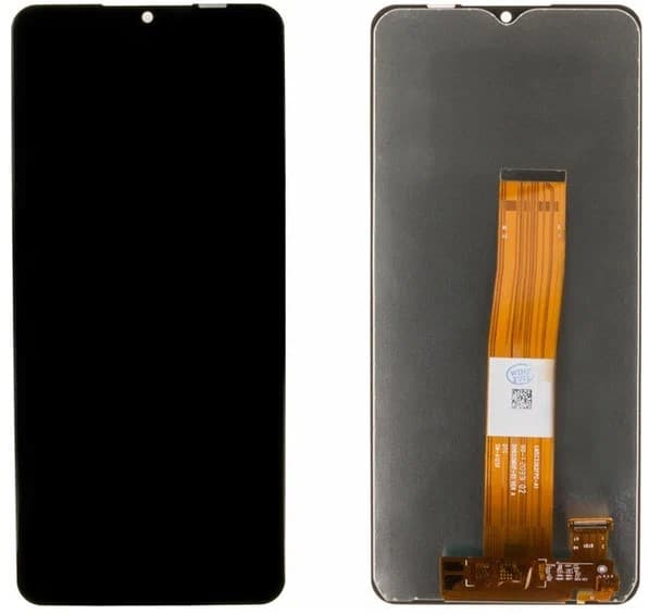 Дисплей для Samsung A127F Galaxy A12s + тачскрин (черный) Оригинал, артикул 02036 — запчасть GSM28.RU