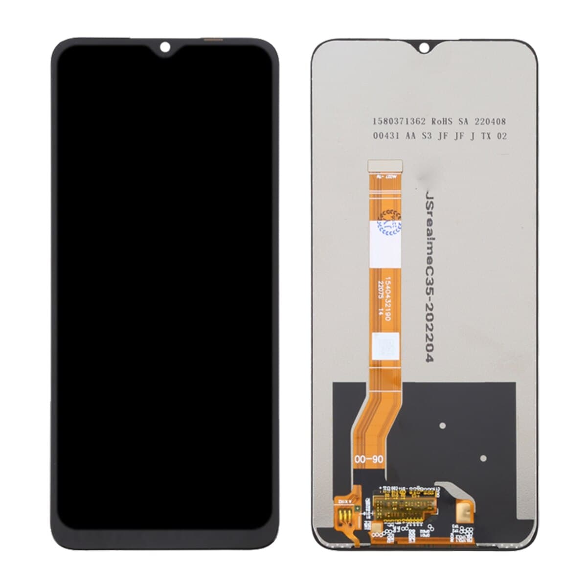 Дисплей для Realme C35 (RMX3511) + тачскрин (черный) Оригинал, артикул 02069 — запчасть GSM28.RU
