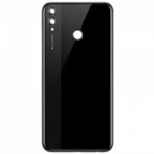 Задняя крышка для Huawei Honor 8X (черный) со стеклом камеры, артикул 02084 — запчасть GSM28.RU