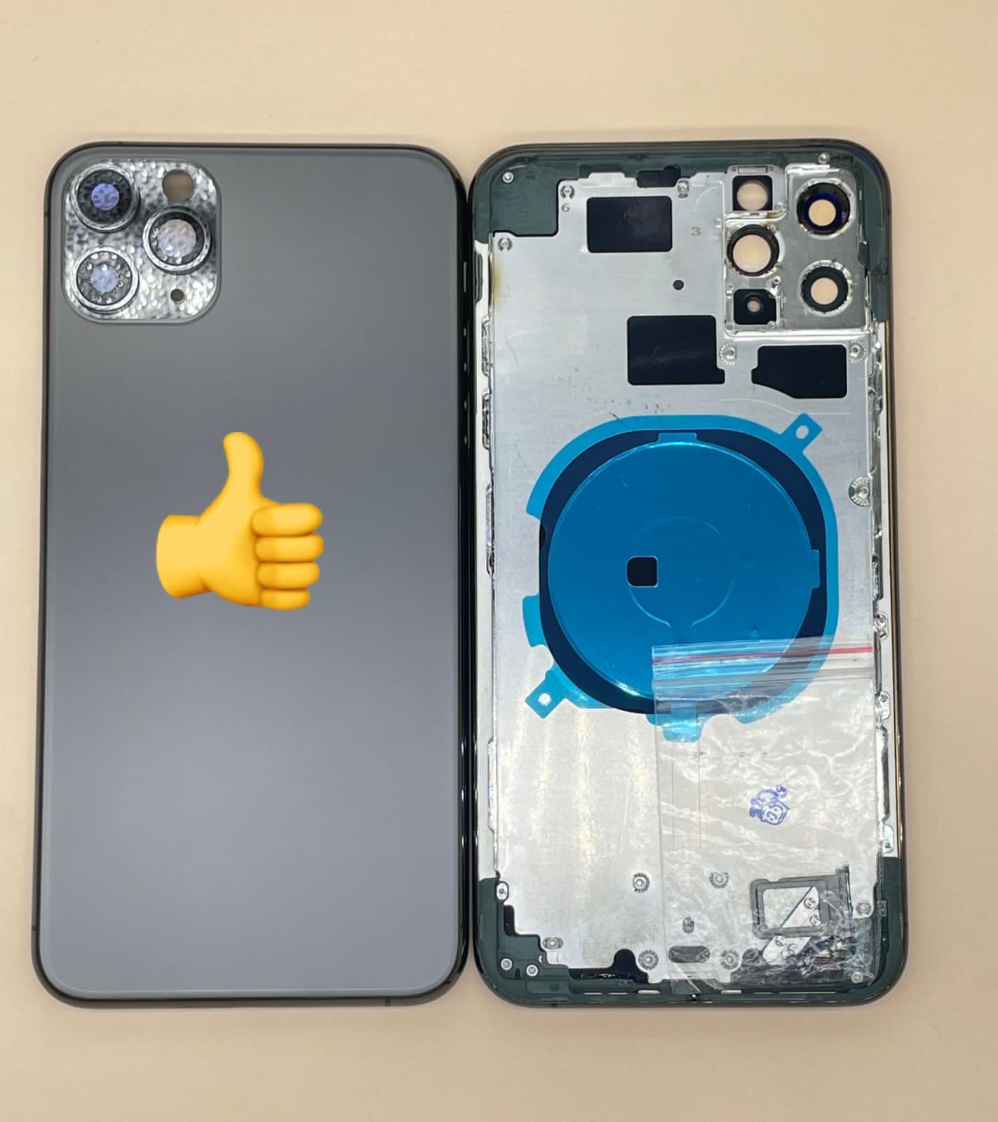 Задняя крышка (корпус) для Iphone 11 Pro Max (черный), артикул 02134 — запчасть GSM28.RU