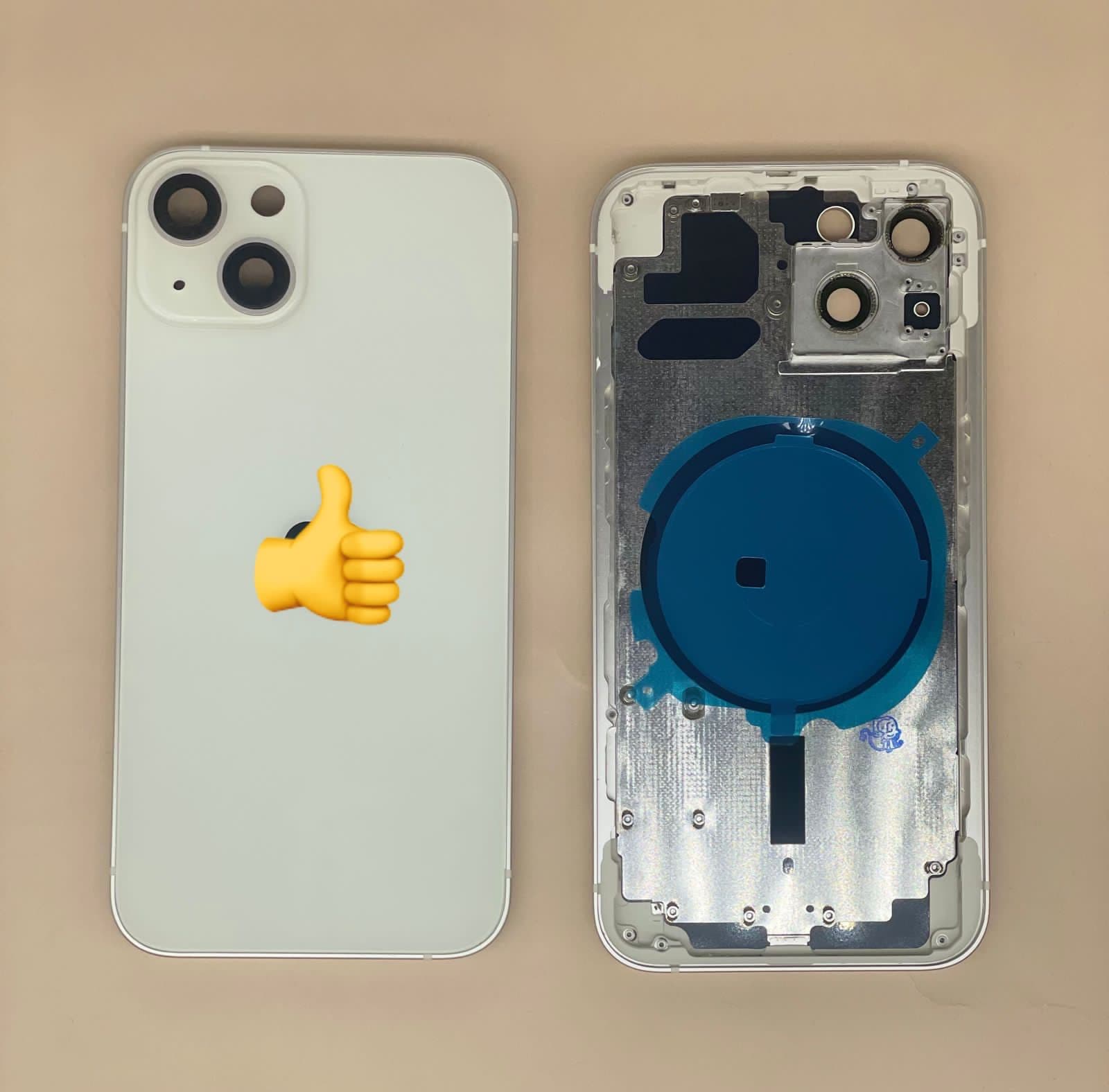 Задняя крышка (корпус) для Iphone 13 (белый), артикул 02143 — запчасть GSM28.RU