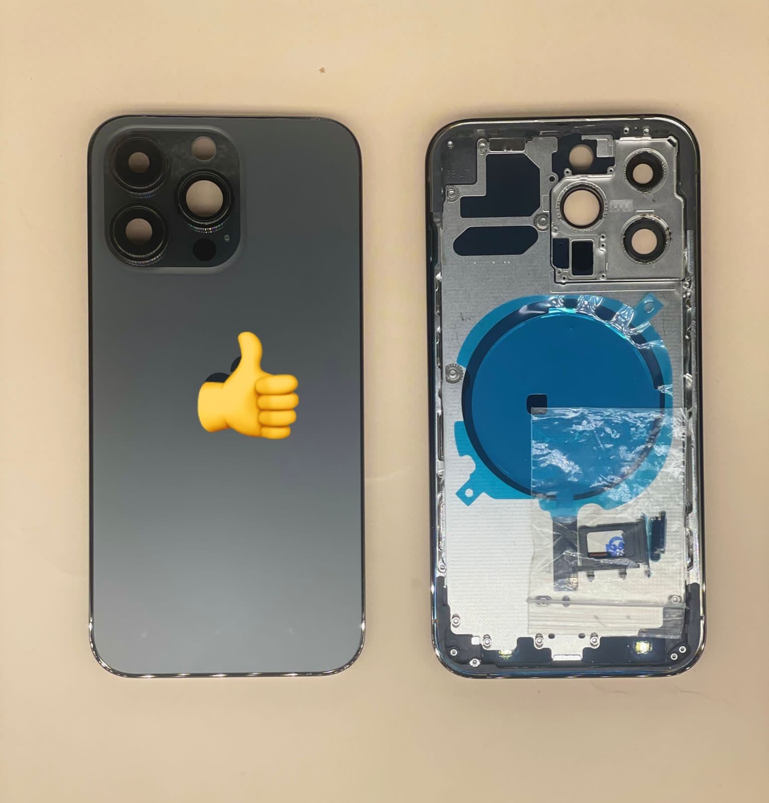 Задняя крышка (корпус) для Iphone 13 Pro (черный), артикул 02144 — запчасть GSM28.RU