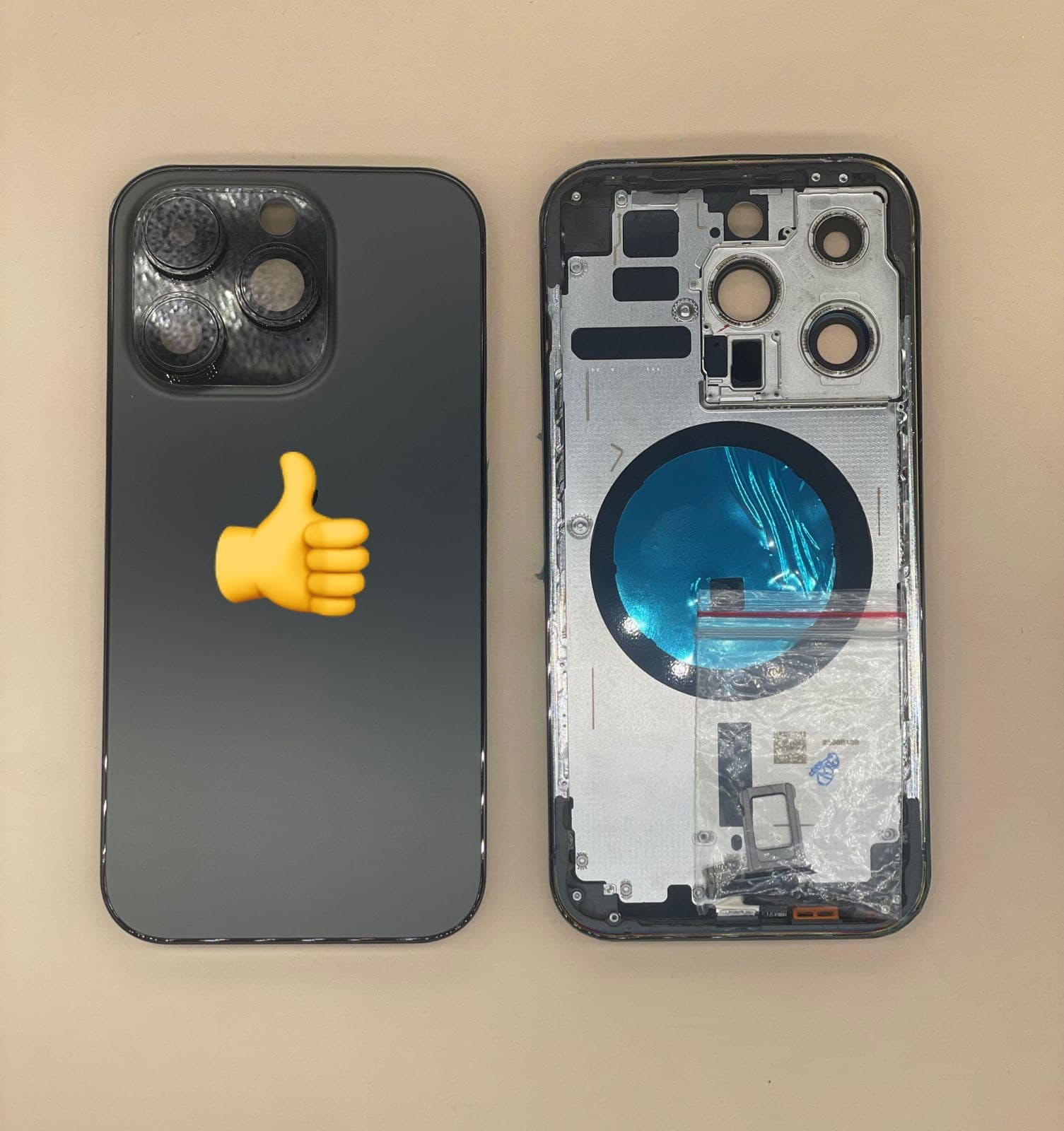 Задняя крышка (корпус) для Iphone 14 Pro (черный), артикул 02146 — запчасть GSM28.RU