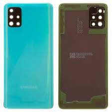 Задняя крышка для Samsung A515 Galaxy A51 (зеленый) со стеклом камеры, артикул 02156 — запчасть GSM28.RU