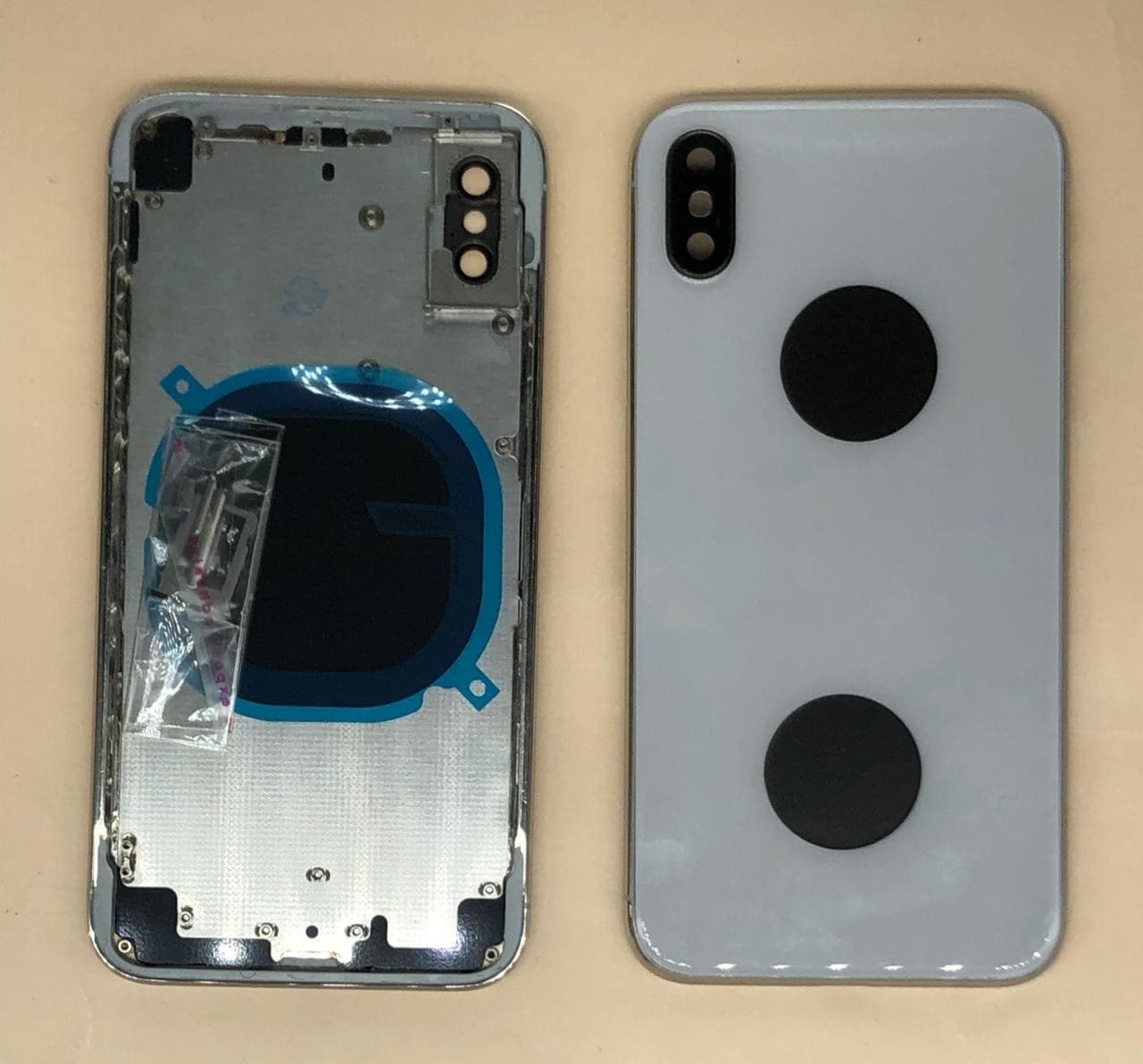 Задняя крышка (корпус) для Iphone X (белый), артикул 02239 — запчасть GSM28.RU