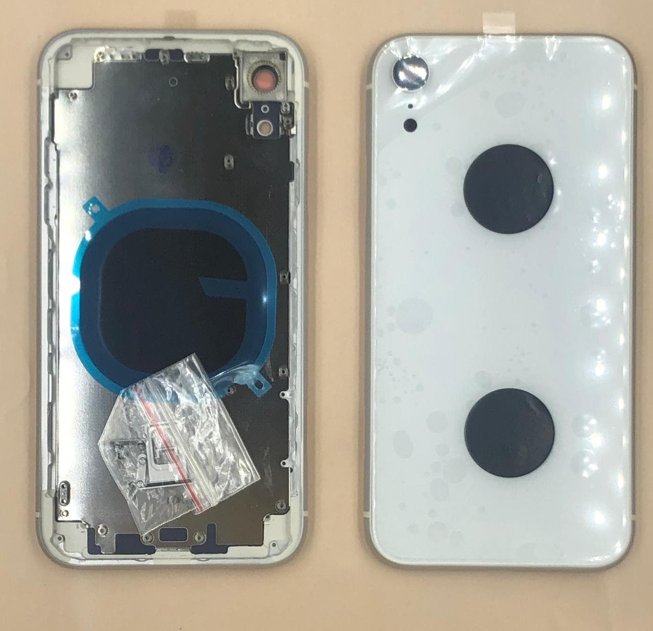 Задняя крышка (корпус) для Iphone XR (белый), артикул 02241 — запчасть GSM28.RU