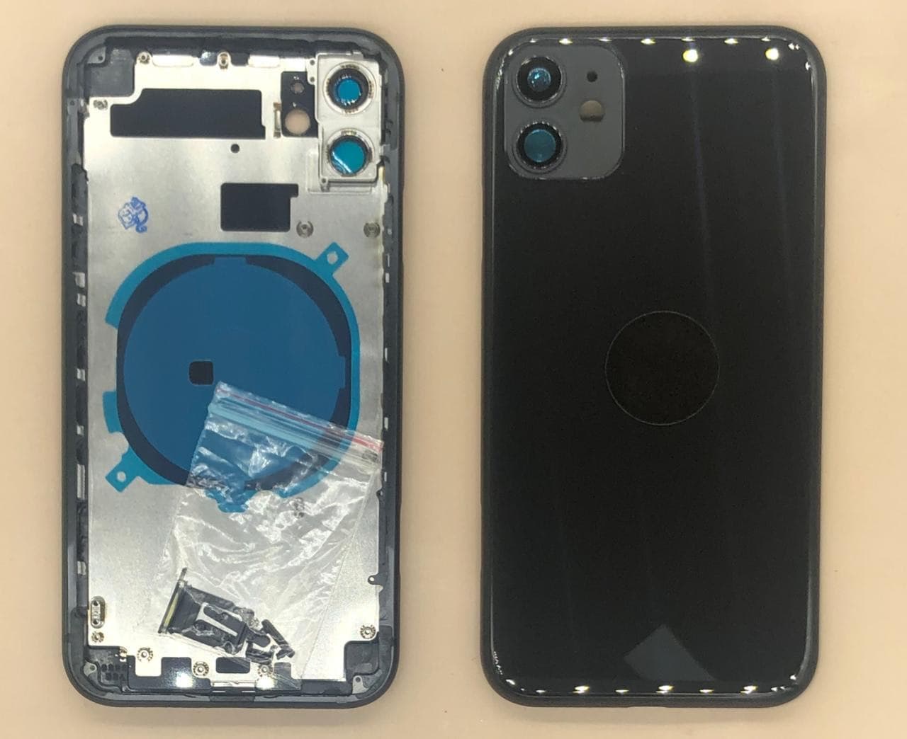 Задняя крышка (корпус) для Iphone 11 (черный), артикул 02242 — запчасть GSM28.RU