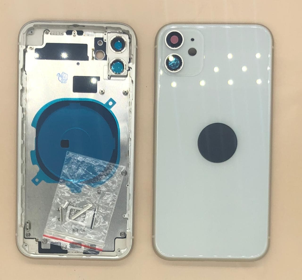 Задняя крышка (корпус) для Iphone 11 (белый), артикул 02243 — запчасть GSM28.RU