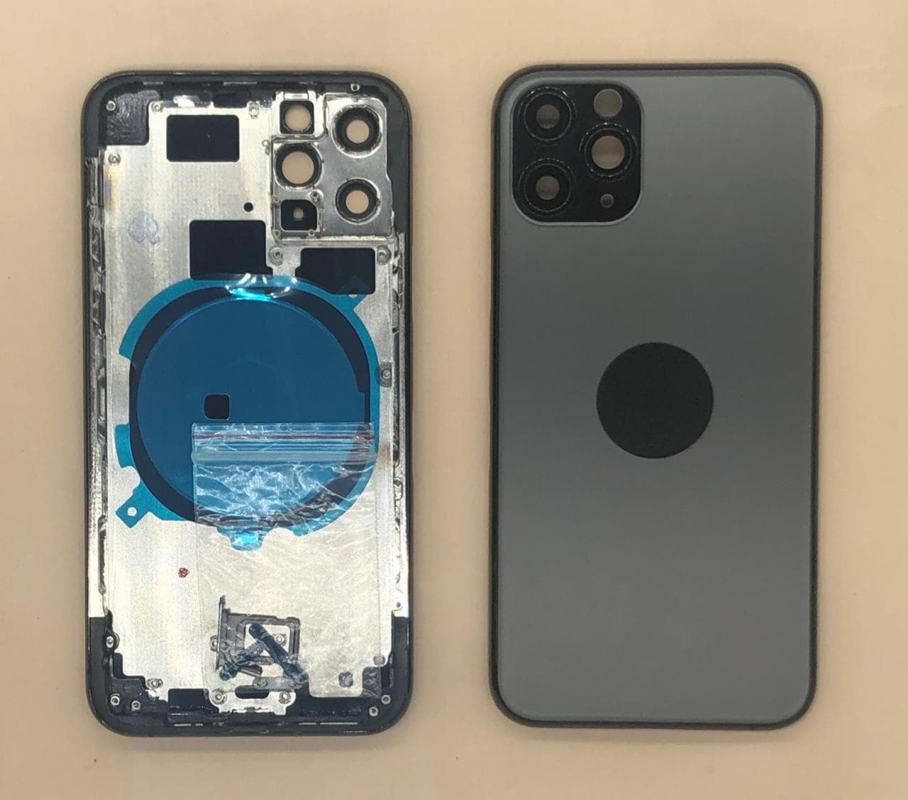 Задняя крышка (корпус) для Iphone 11 Pro (черный), артикул 02244 — запчасть GSM28.RU