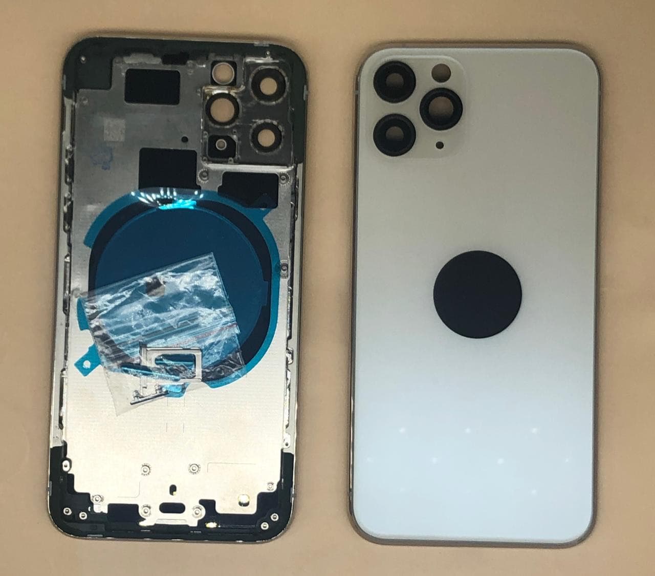 Задняя крышка (корпус) для Iphone 11 Pro (белый), артикул 02245 — запчасть GSM28.RU