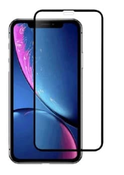 Защитное стекло 5D с полной проклейкой на iPhone 14 Pro / iPhone 15 / iPhone 16 черное, артикул 02278 — запчасть GSM28.RU
