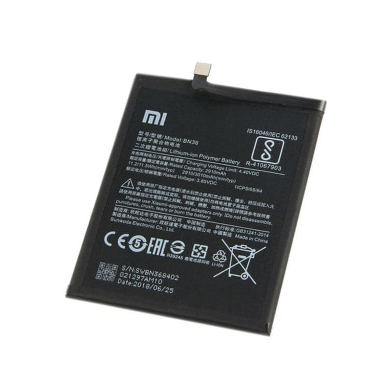 Аккумулятор для Xiaomi Mi A2/Mi 6X (BN36) (VIXION), артикул 00228 — запчасть GSM28.RU