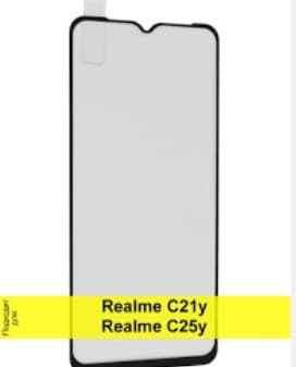 Защитное стекло 5D с полной проклейкой на Realme C21Y / C25Y, артикул 02281 — запчасть GSM28.RU