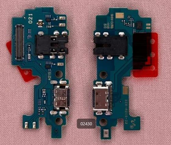 Шлейф (Нижняя плата) для Samsung A217 Galaxy A21s с комп. + разъем зарядки + разъем гарнитуры + микрофон, артикул 02430 — запчасть GSM28.RU