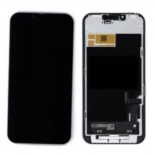 Дисплей для iPhone 13 + тачскрин черный с рамкой (OLED GX), артикул 02438 — запчасть GSM28.RU