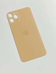 Задняя крышка для iPhone 11 Pro (золото) с широким отверстием, артикул 02483 — запчасть GSM28.RU