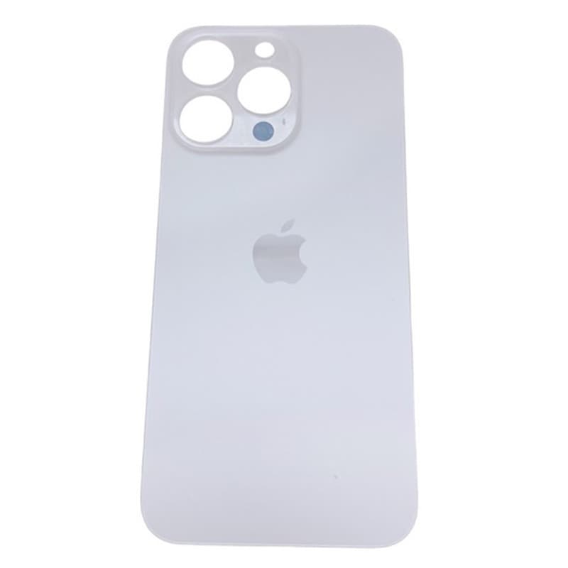 Задняя крышка для iPhone 13 Pro (белый) с широким отверстием, артикул 02486 — запчасть GSM28.RU