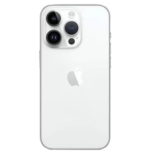 Задняя крышка для iPhone 14 Pro (белый) с широким отверстием, артикул 02492 — запчасть GSM28.RU