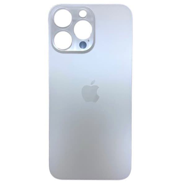 Задняя крышка для iPhone 14 Pro Max (белый) с широким отверстием, артикул 02495 — запчасть GSM28.RU