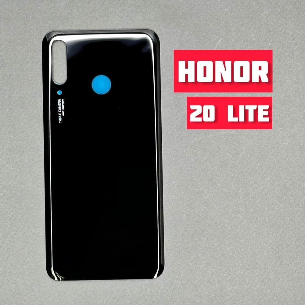 Задняя крышка для Huawei Honor 20S (MAR-LX1H) / Honor 20 Lite (MAR-LX1H) / P30 Lite / Nova 4e (MAR-LX1M/MAR-AL00) (48 MP) (черный), артикул 02511 — запчасть GSM28.RU