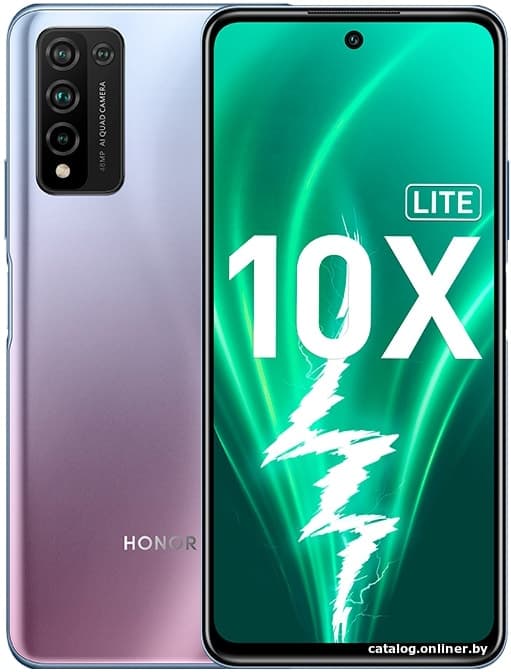 Задняя крышка для Huawei Honor 10X Lite 4G (DNN-LX9) (фиолетовый), артикул 02541 — запчасть GSM28.RU