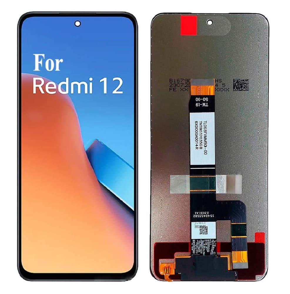 Дисплей для Xiaomi Redmi 12 / 13 (23053RN02Y / 24040RN64Y) / Poco M6 4G  + тачскрин (черный) Оригинал, артикул 02552 — запчасть GSM28.RU