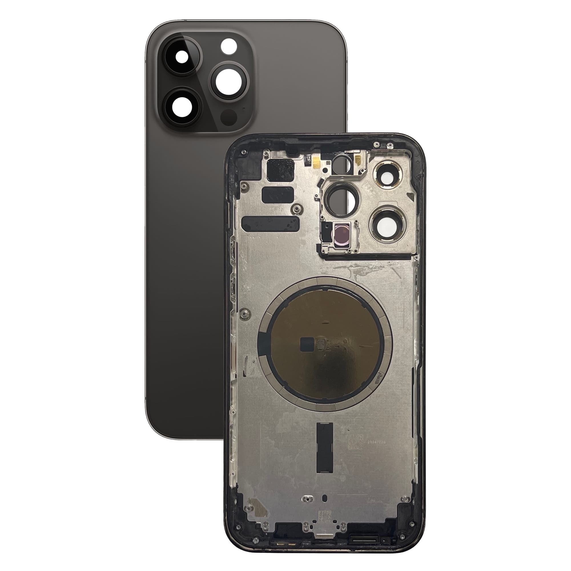 Задняя крышка (корпус) для Iphone 14 Pro Max (черный), артикул 02594 — запчасть GSM28.RU