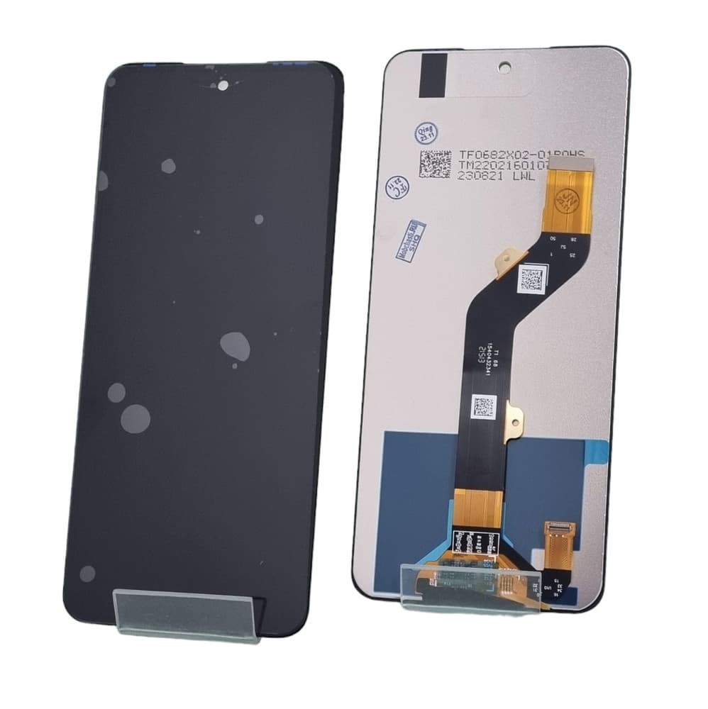 Дисплей для Tecno Pova Neo 3 / Infinix Hot 12 / 12 Play / Hot 20 4G / 20 Play / 30 Play + тачскрин (черный) Оригинал, артикул 02639 — запчасть GSM28.RU